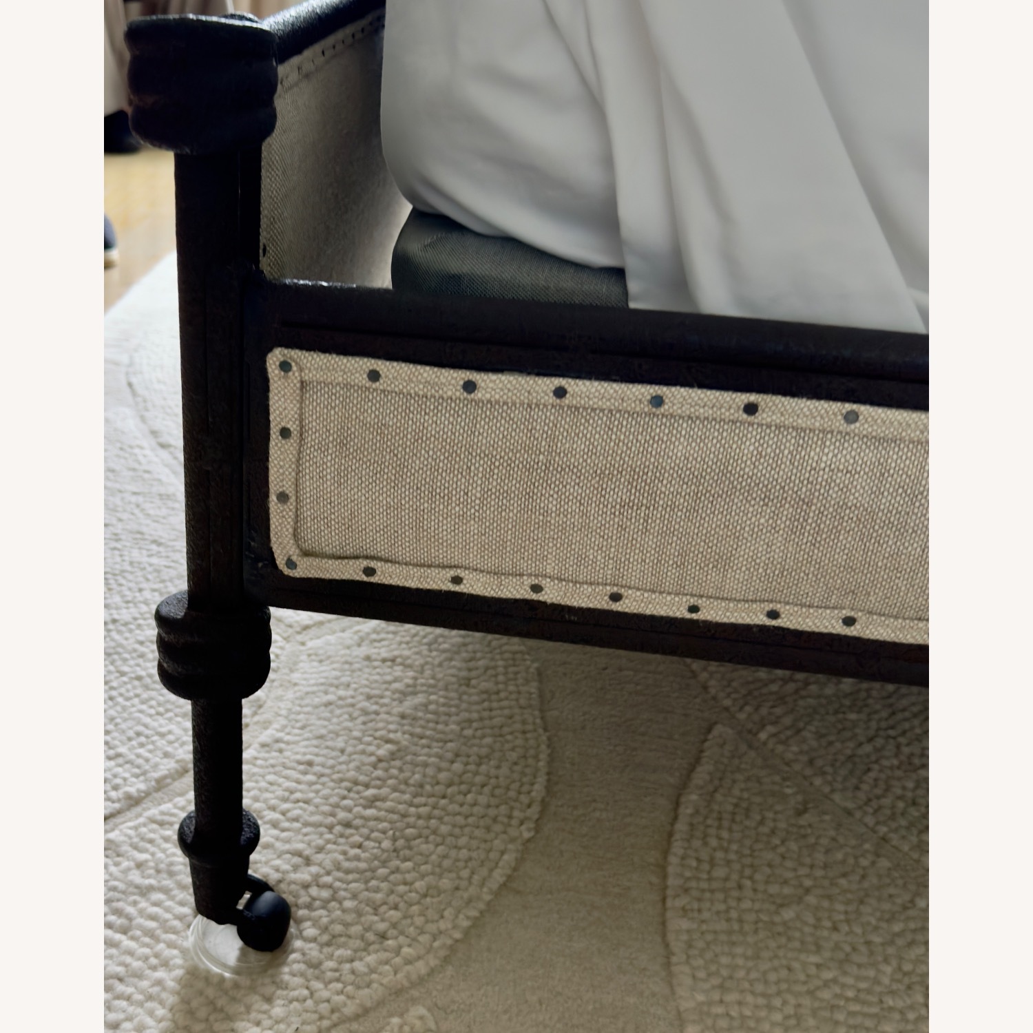Restoration Hardware French Academie Fabric Panel Queen Bed - image-14