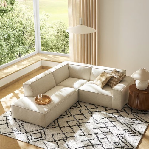 Used Castlery Jonathan Natural 2 Piece Sectional for sale on AptDeco