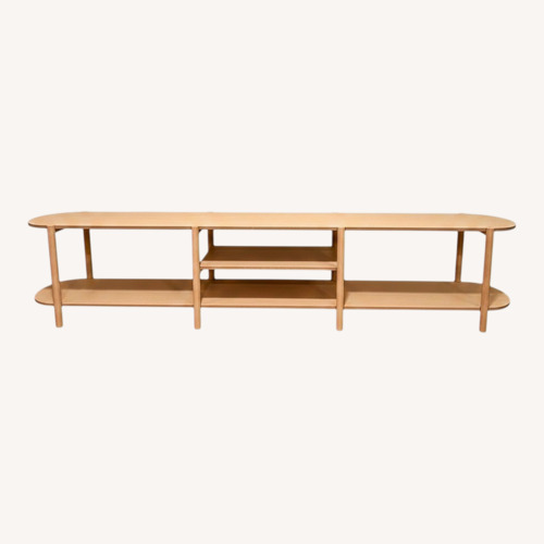 Used Natural Wood Records Shelf for sale on AptDeco