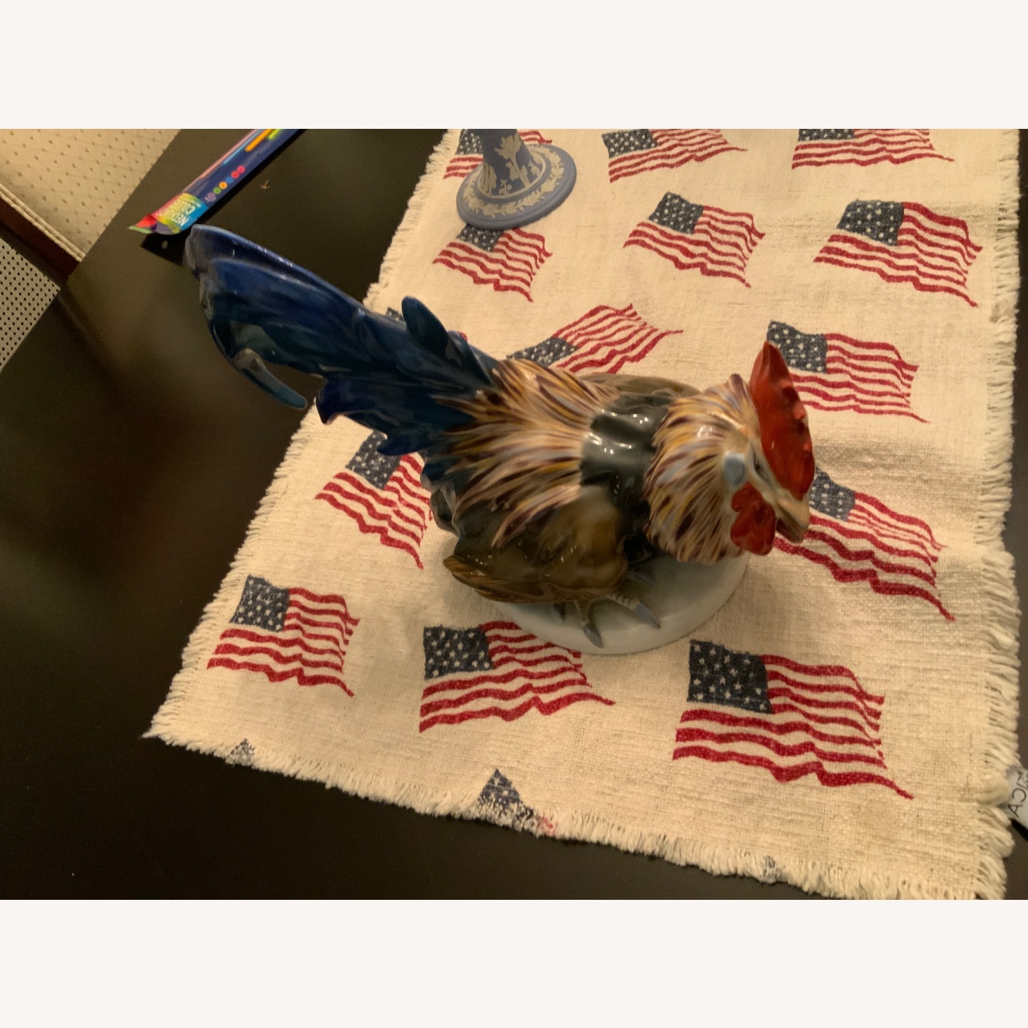 Hand Painted Ceramic Rooster Figurine  - image-4