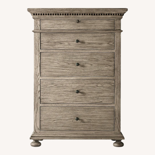 Used Restoration Hardware St. James 5-Drawer Tall Dresser for sale on AptDeco