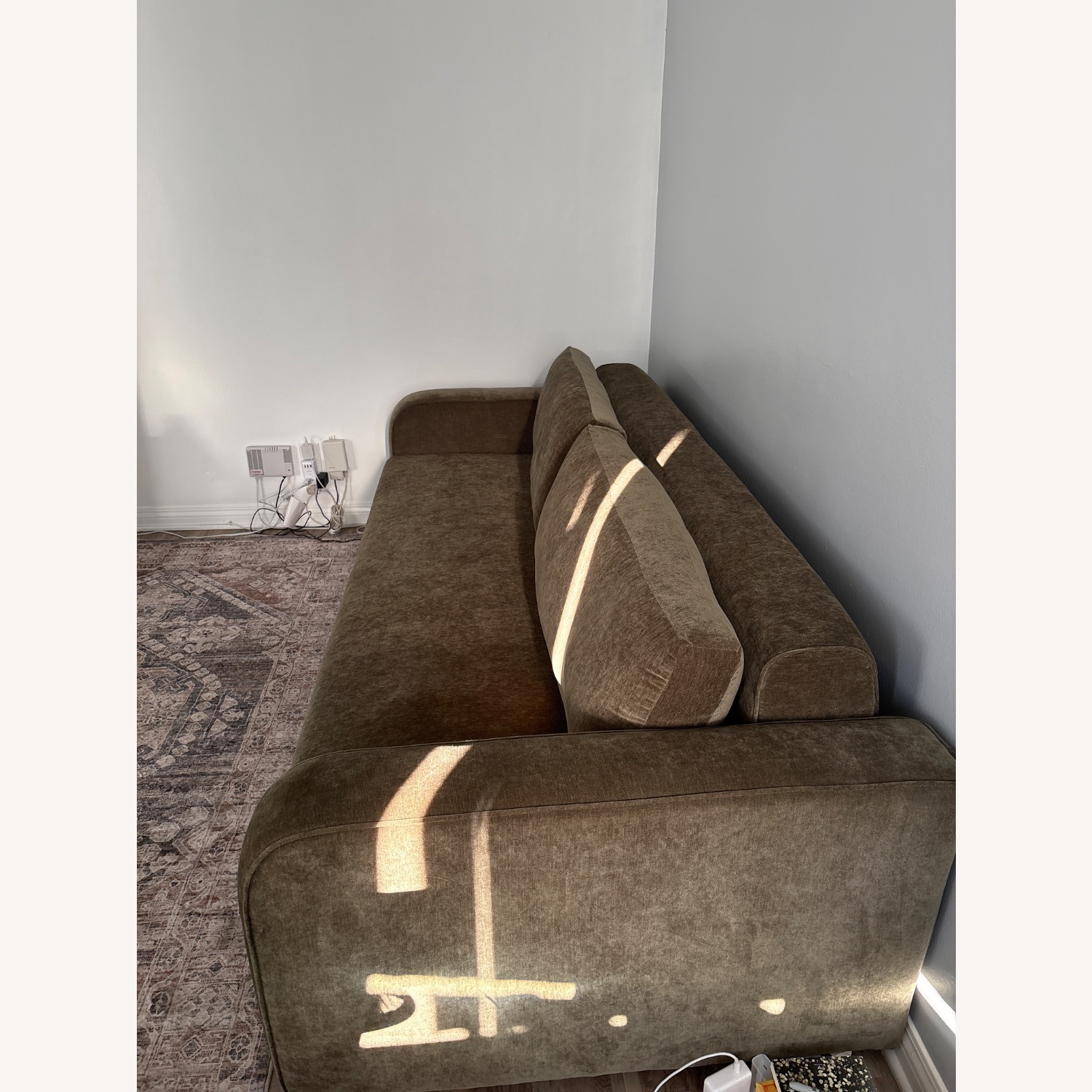 West Elm Booker Green Sleeper Sofa - image-3