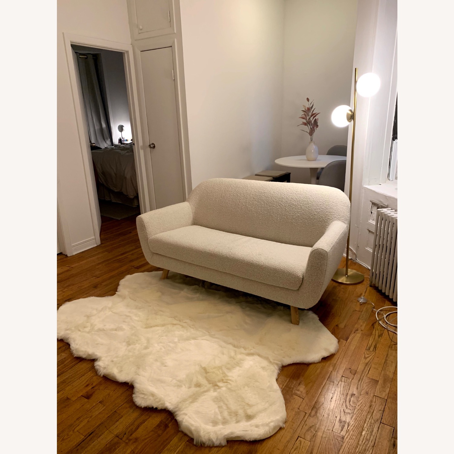Article Gabriola White Boucle Loveseat - image-6