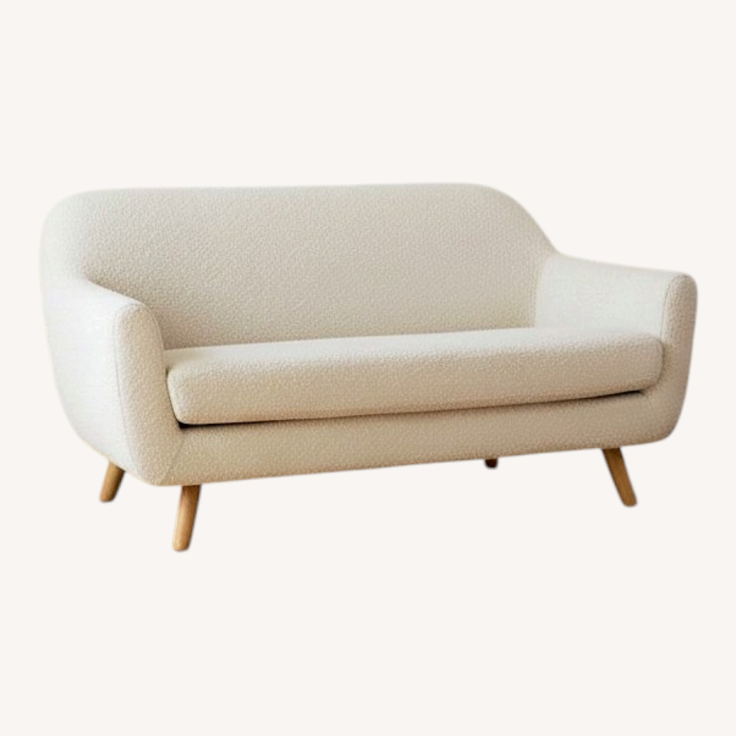 Article Gabriola White Boucle Loveseat - image-0