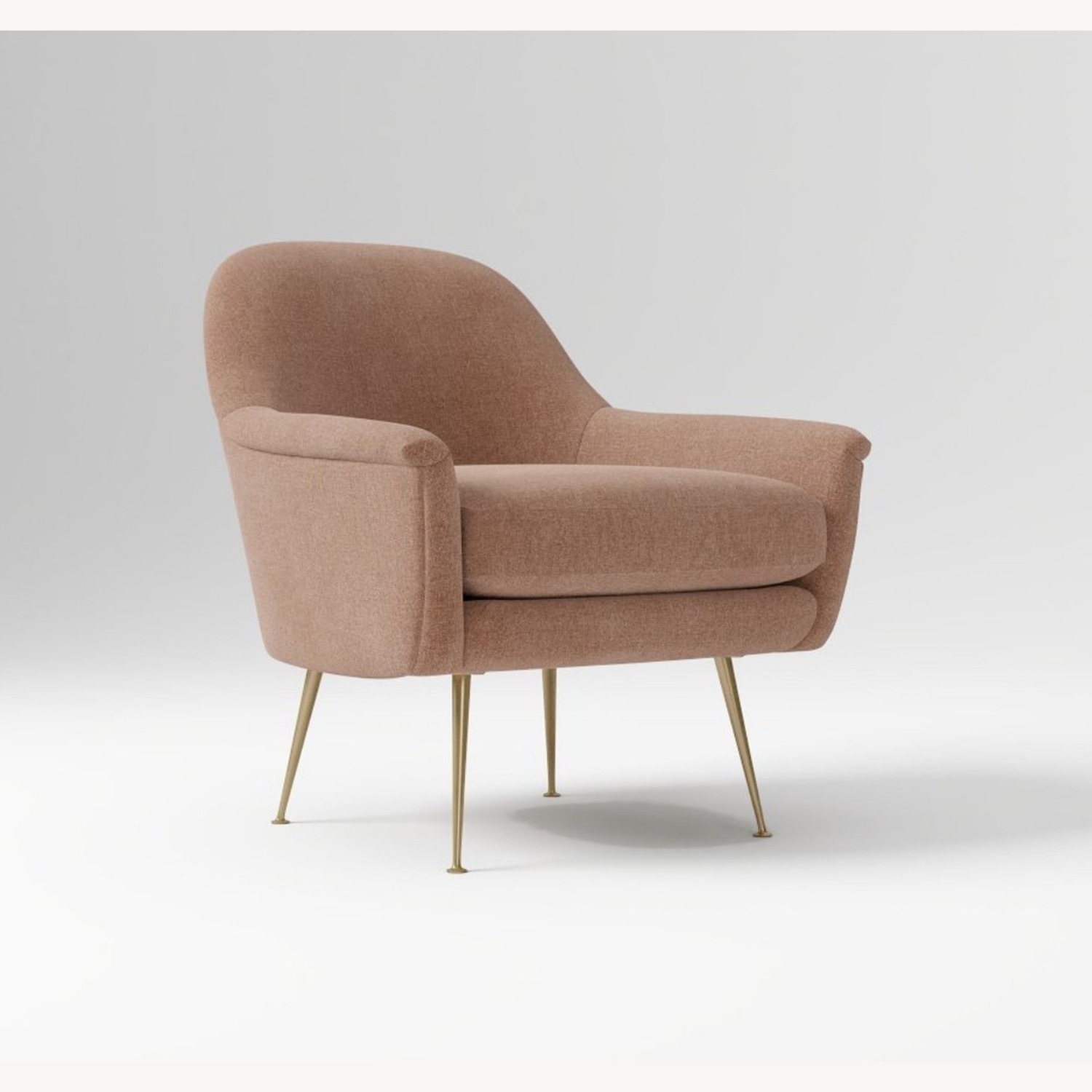 West Elm Phoebe Chair Pink Fabric Armchairs - image-3