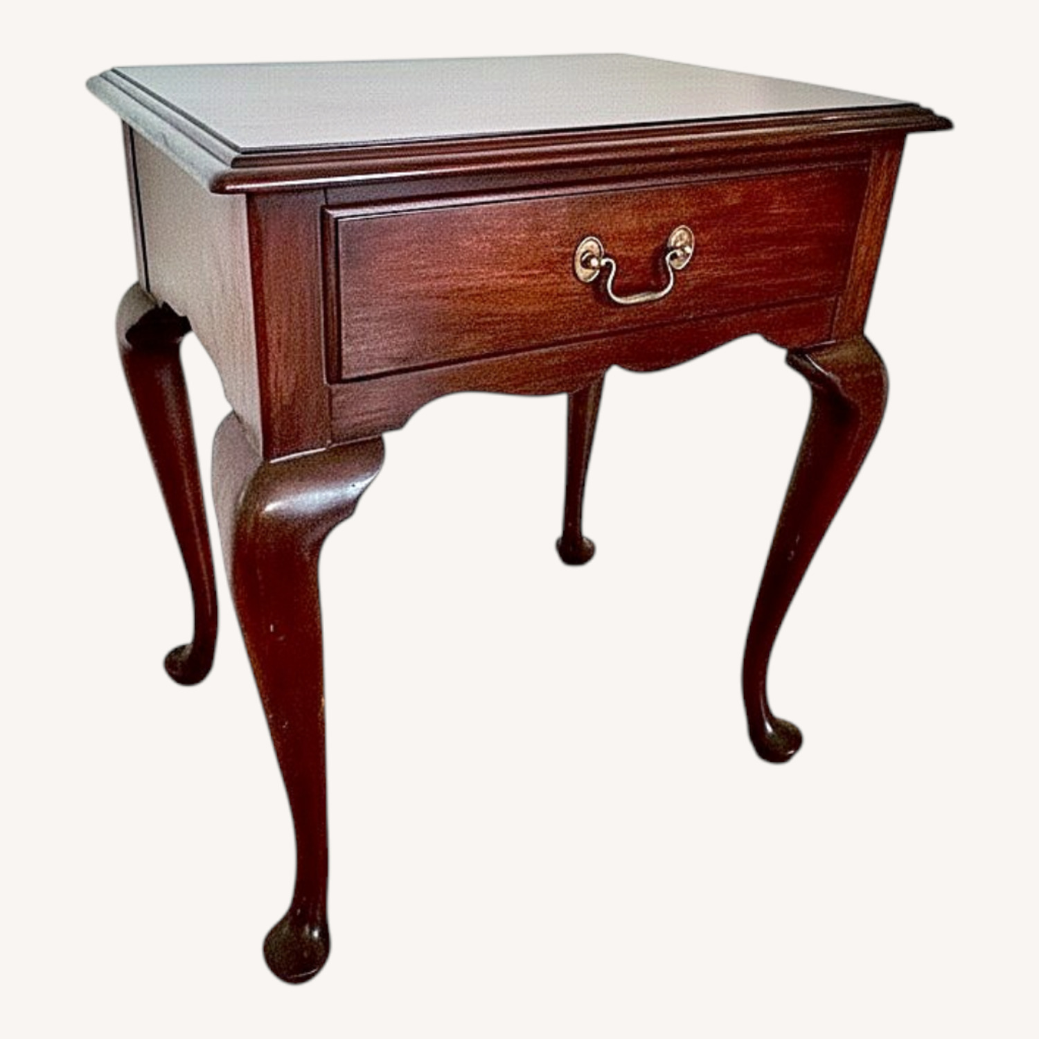 Vintage Henkel Harris Queen Anne Side Table - image-0