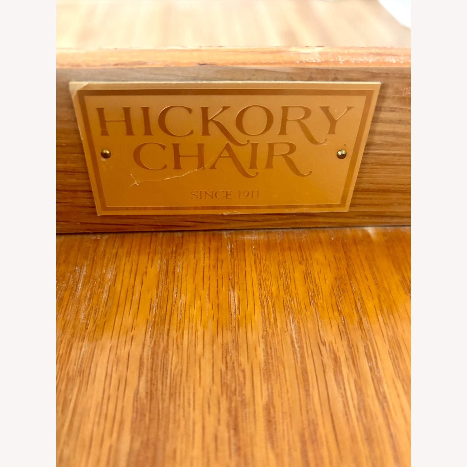 Vintage Hickory Chair Queen Anne Side Table - image-5