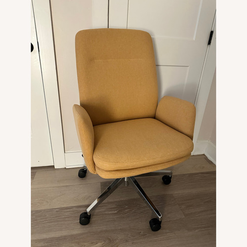 Used Branch Softside Yellow Fabric Office Chair for sale on AptDeco