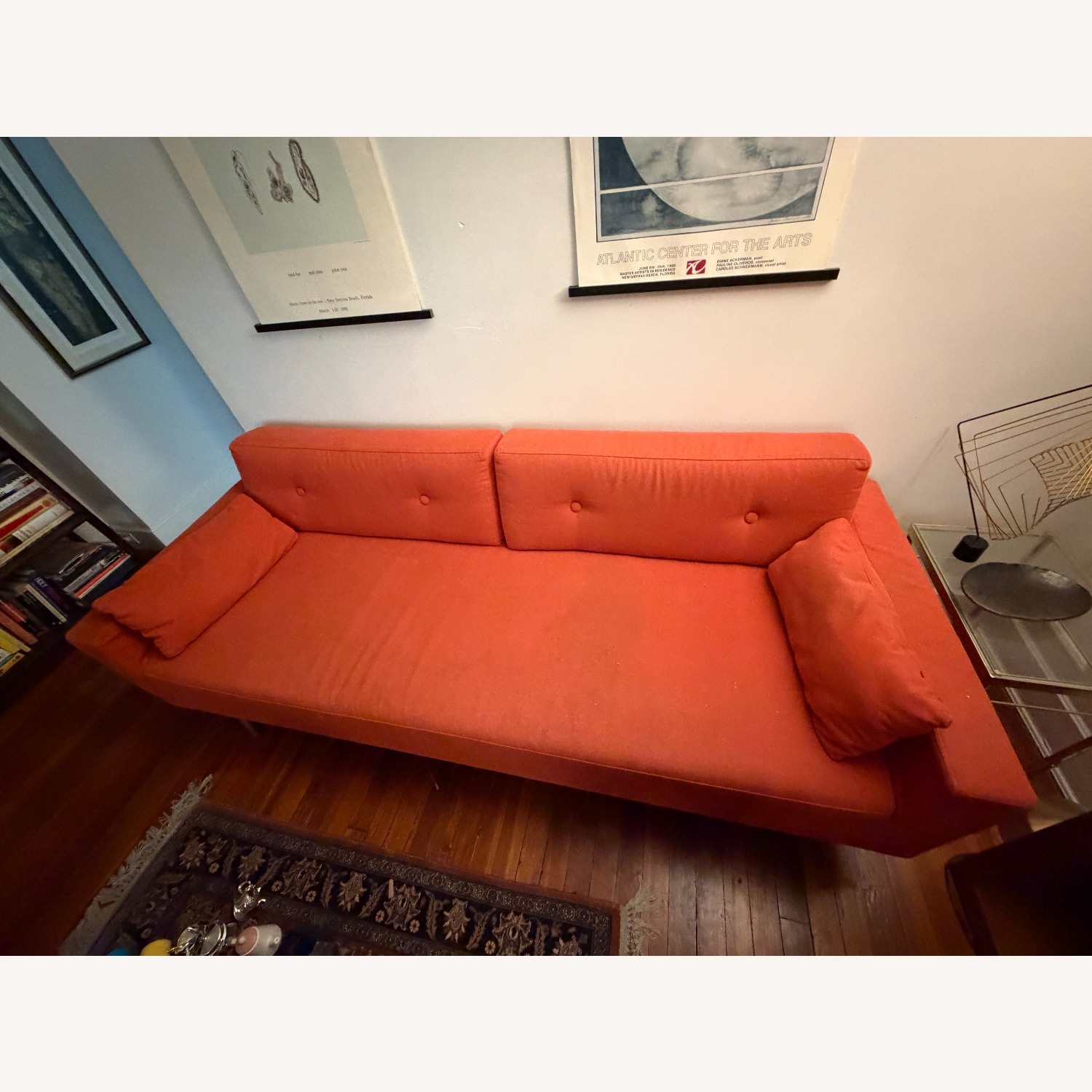 Blu Dot Tyler Orange Fabric 3+ Seater Sofa - image-2