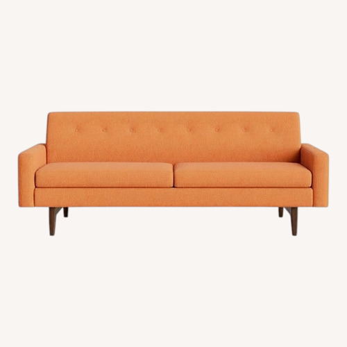 Used Blu Dot Tyler Orange Fabric 3+ Seater Sofa for sale on AptDeco