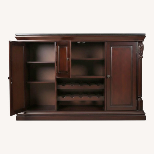 Used Traditional Mahogany Buffet Wine Storage for sale on AptDeco
