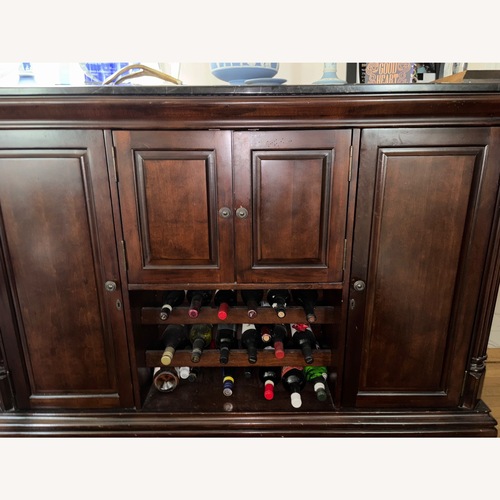 Used Traditional Mahogany Buffet Wine Storage for sale on AptDeco
