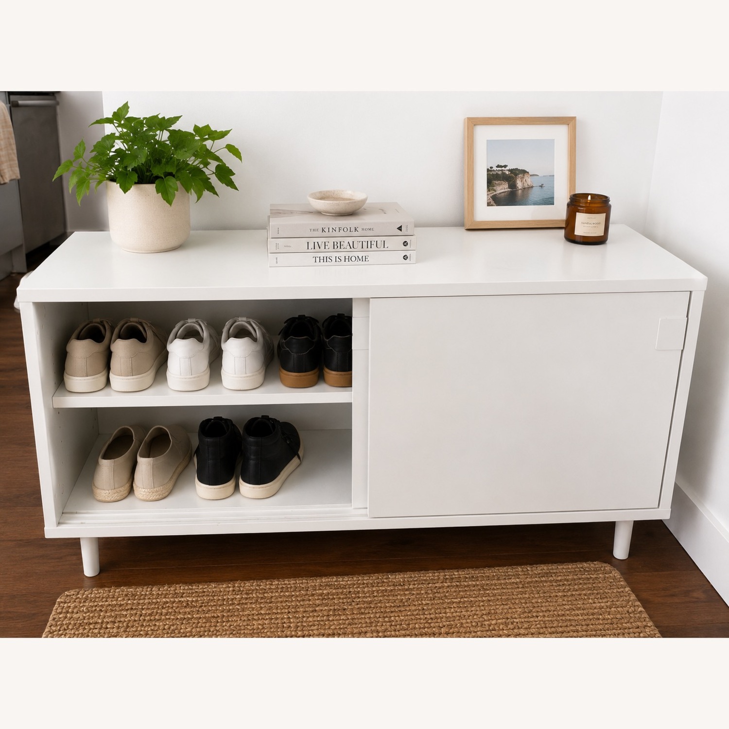 IKEA Mackapaer White Wood Media Storage - image-2