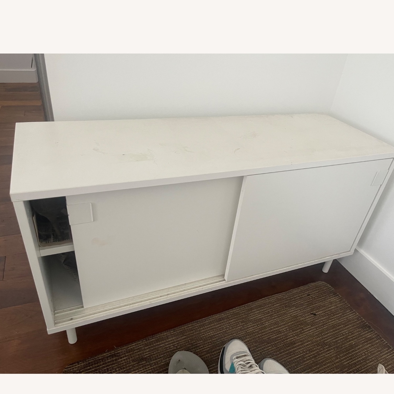 IKEA Mackapaer White Wood Media Storage - image-3