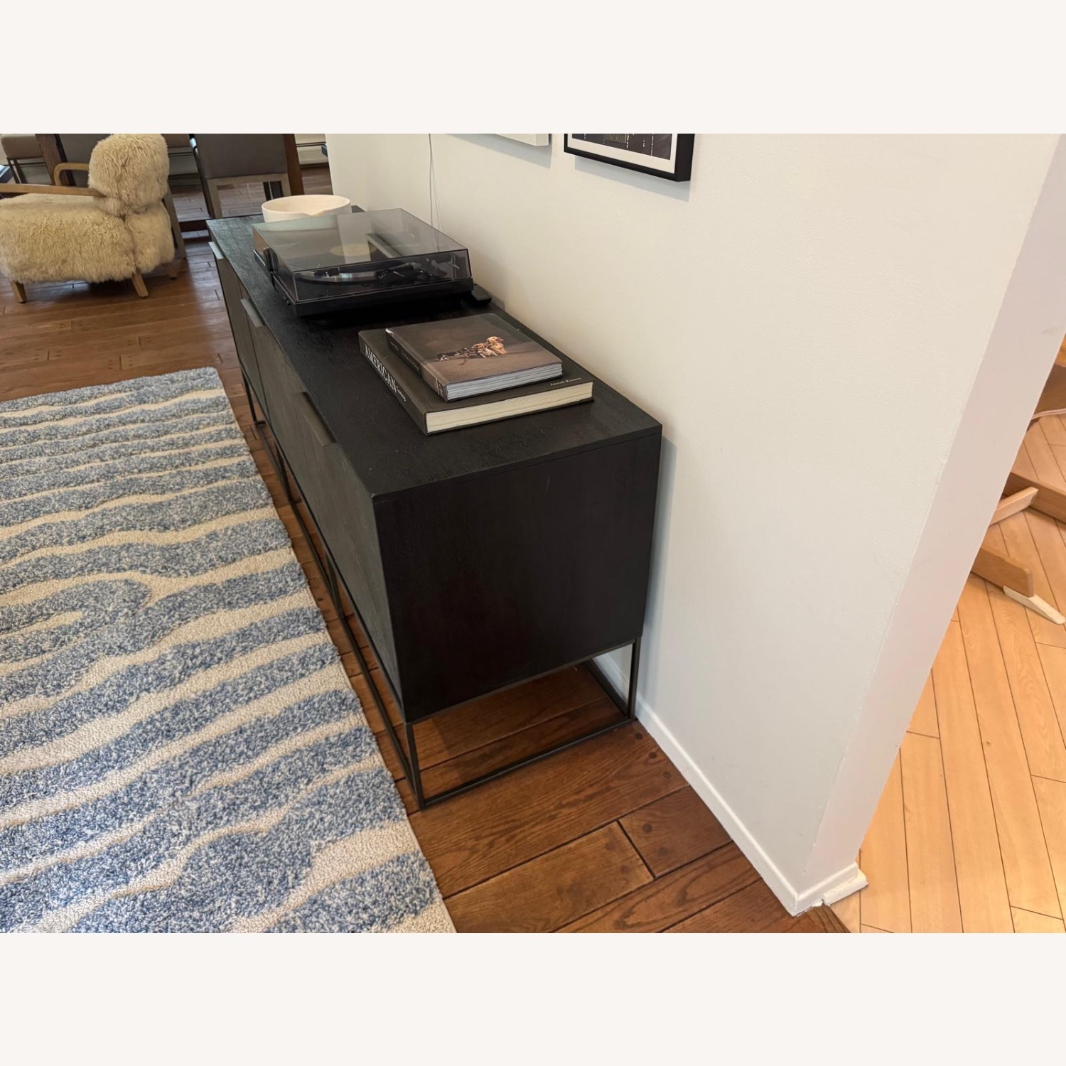 West Elm Slate Industrial Media Console  - image-3