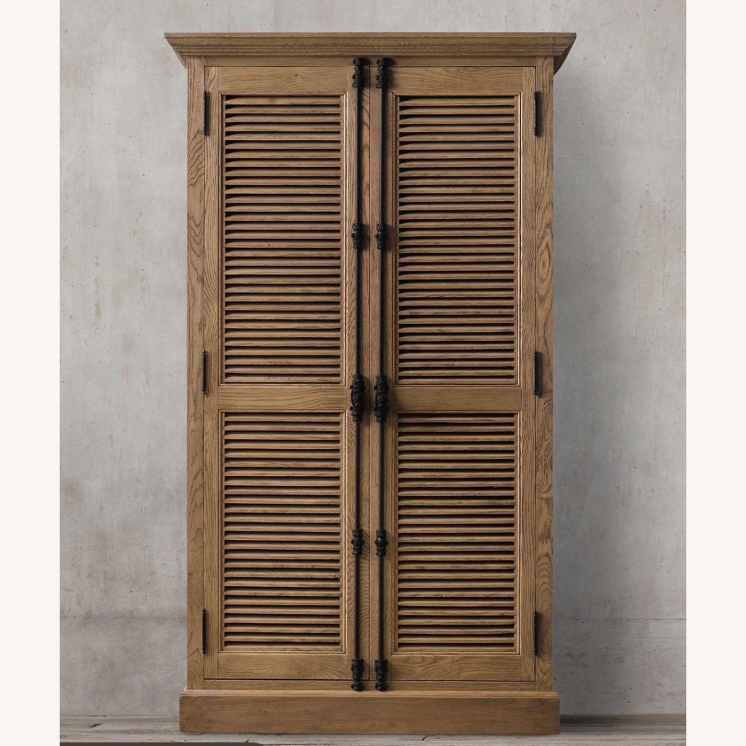 Restoration Hardware Shutter Cabinet Armoire - image-1