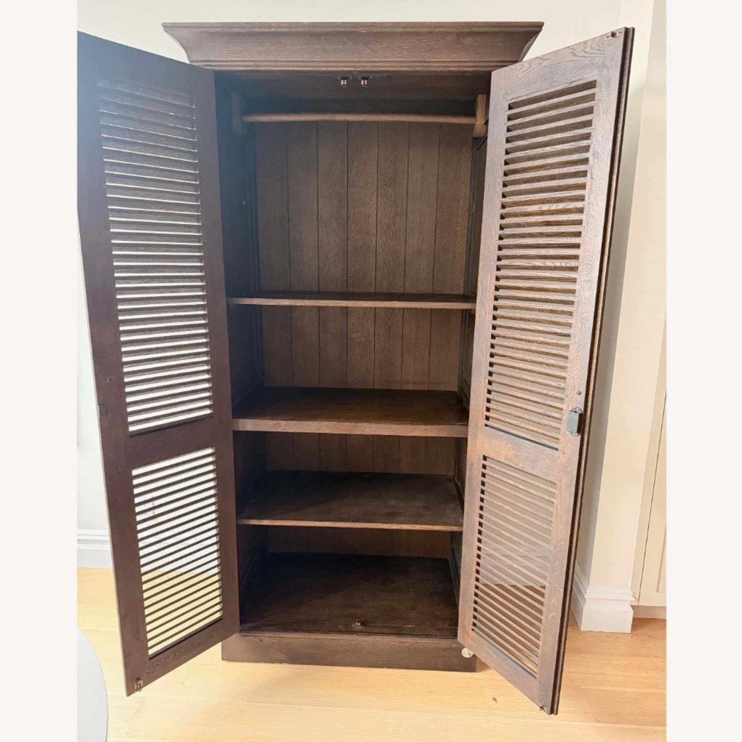 Restoration Hardware Shutter Cabinet Armoire - image-2