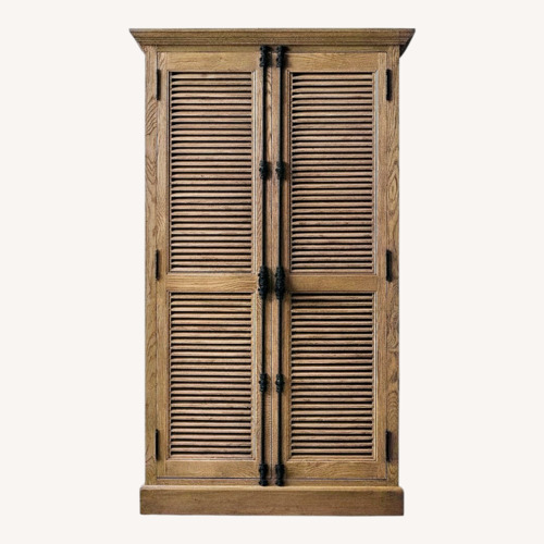 Used Restoration Hardware Shutter Cabinet Armoire for sale on AptDeco