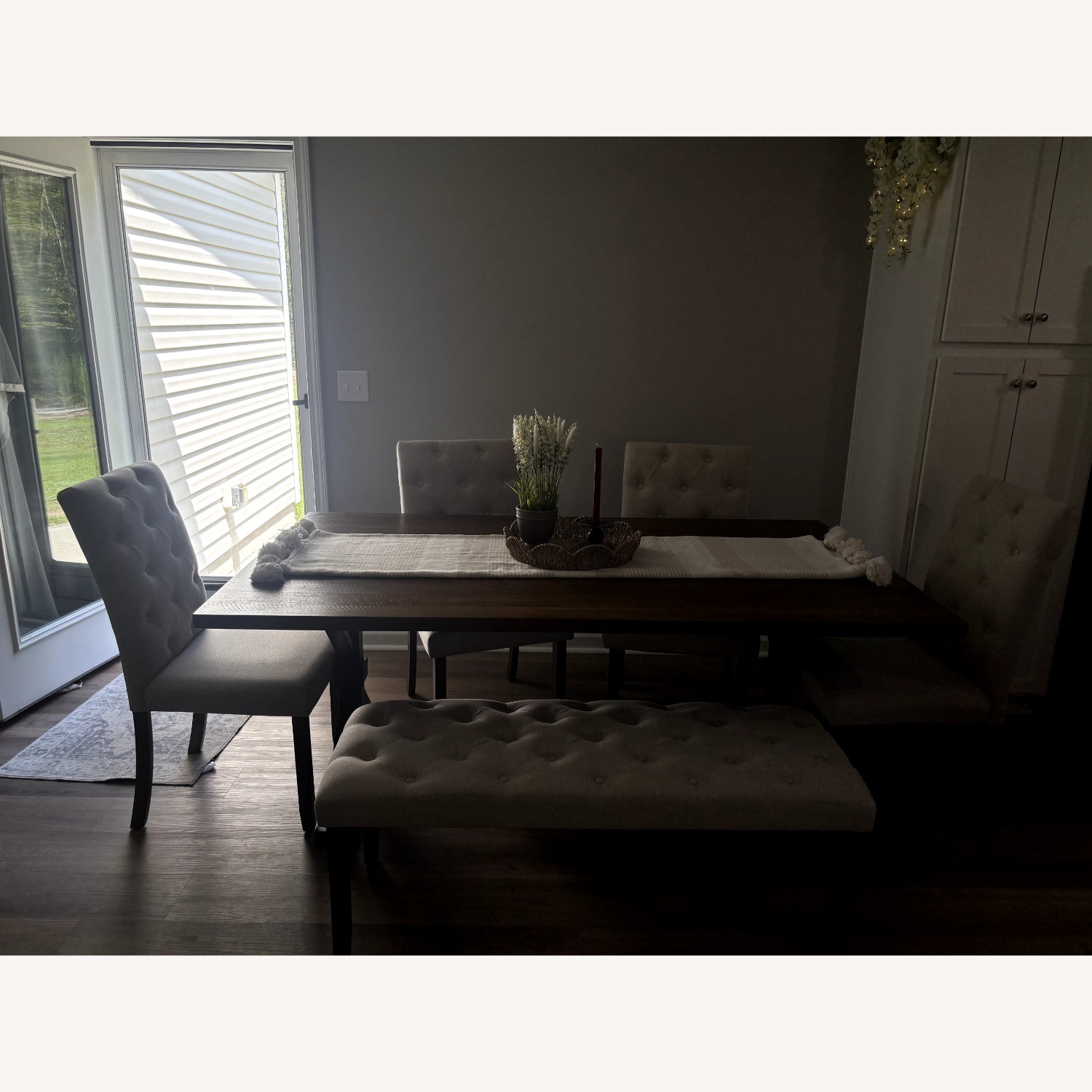 Dark Brown Wood Dining Sets - image-6