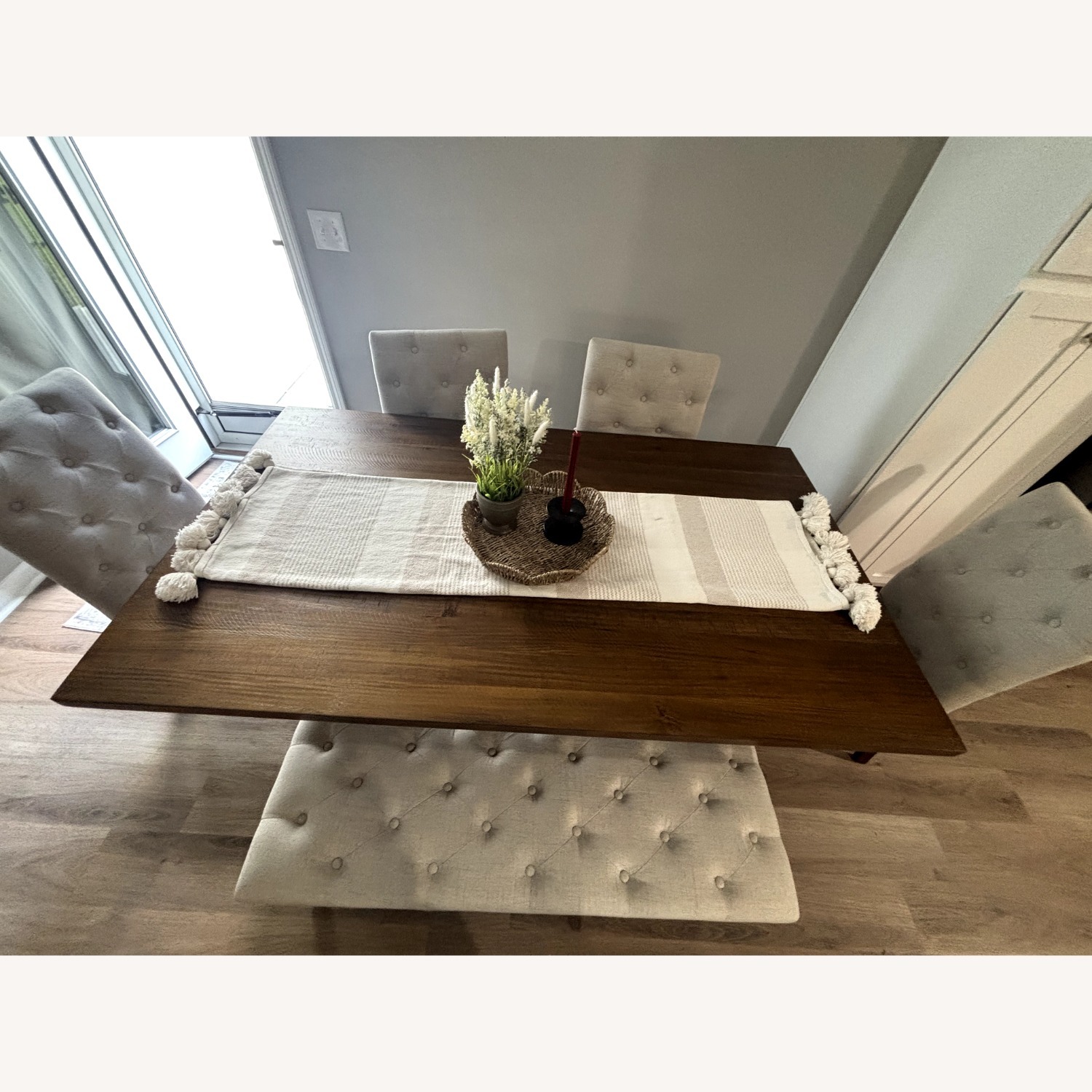Dark Brown Wood Dining Sets - image-3