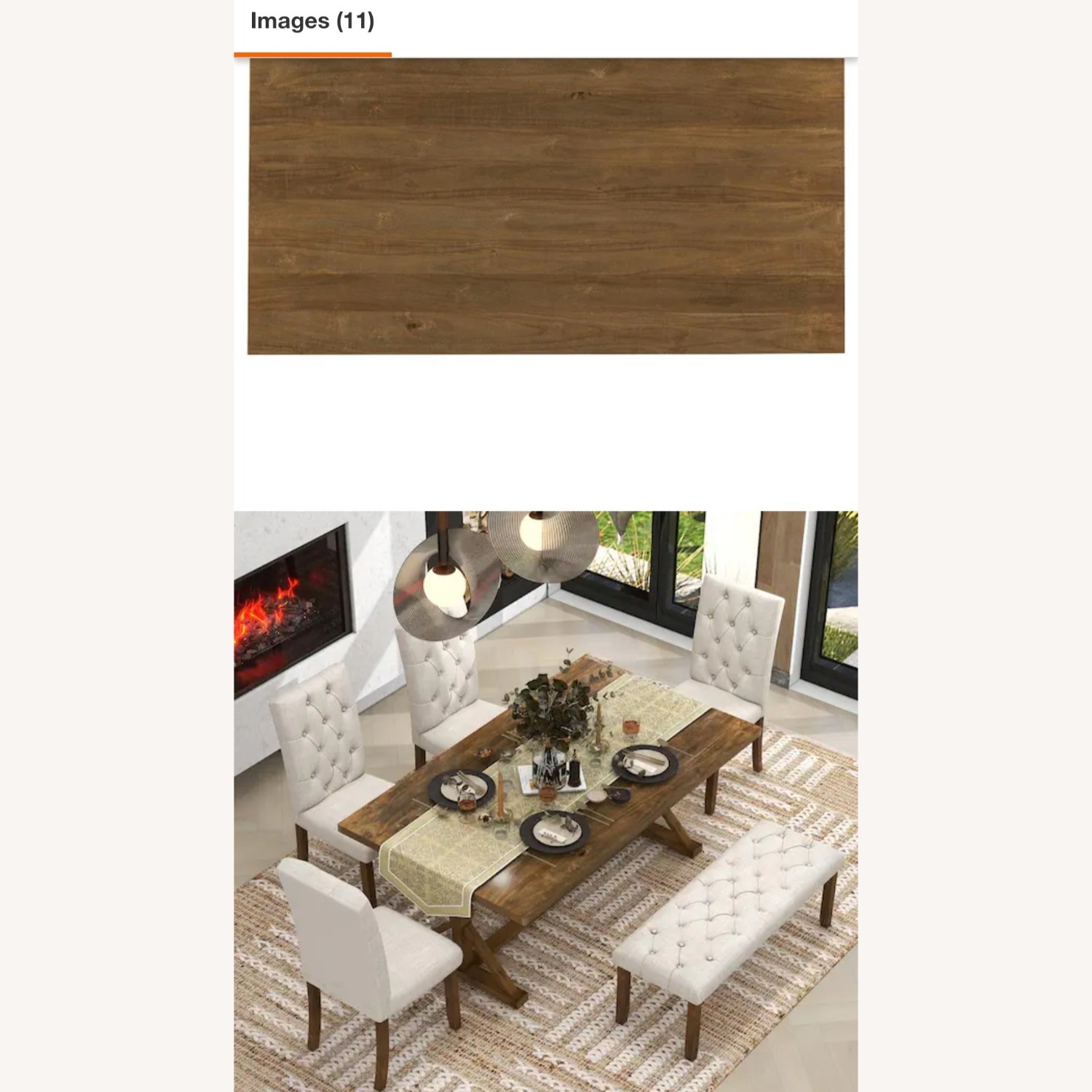 Dark Brown Wood Dining Sets - image-2