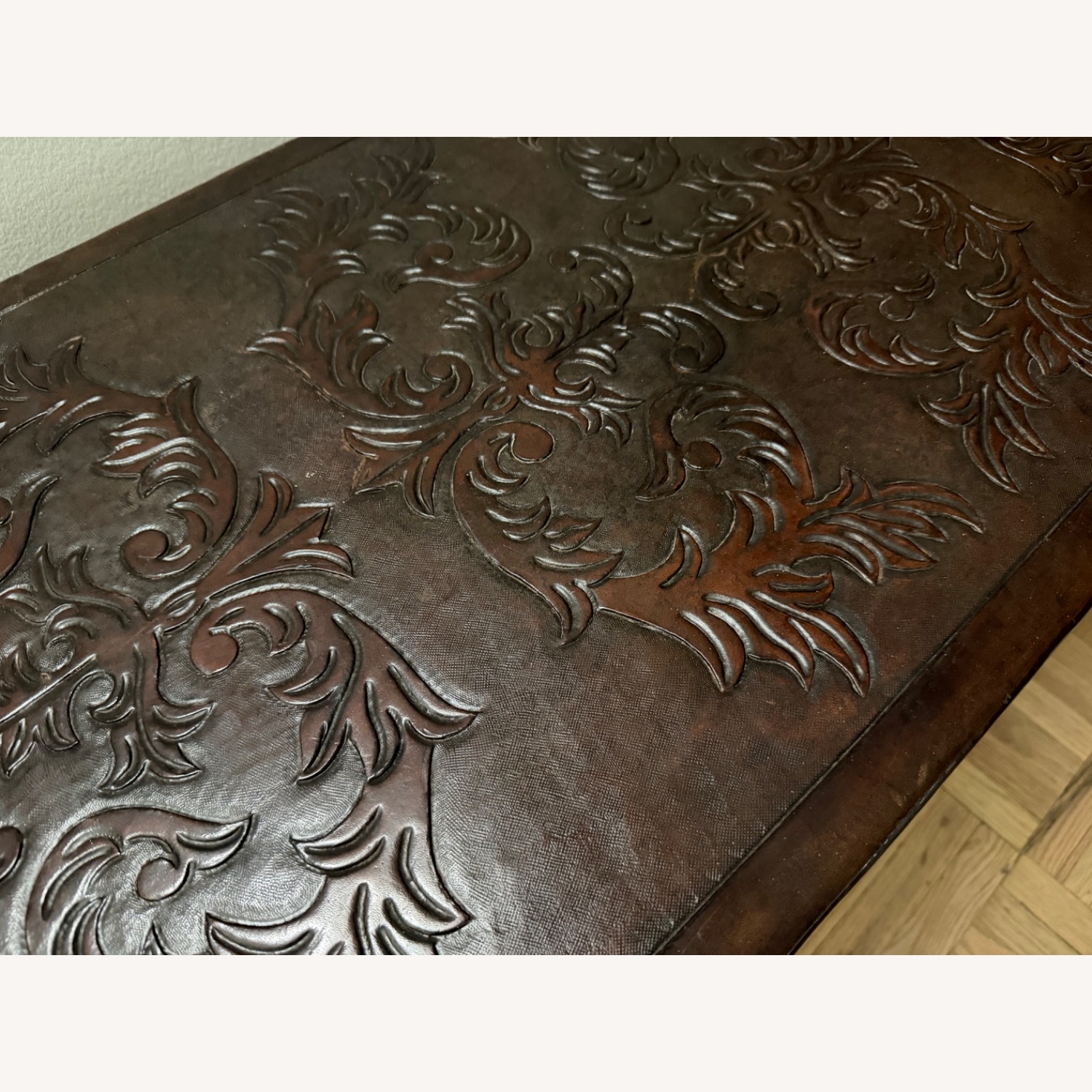 Dark Brown Leather Chest - image-2