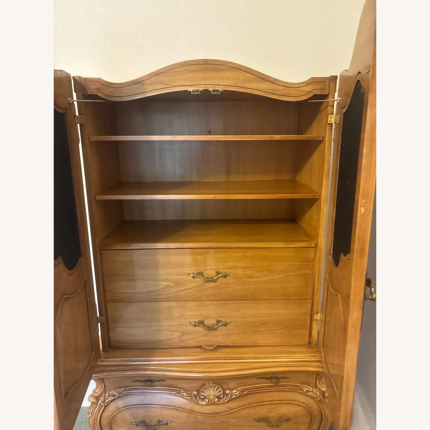 Louis XV French Provincial Amoire - image-3