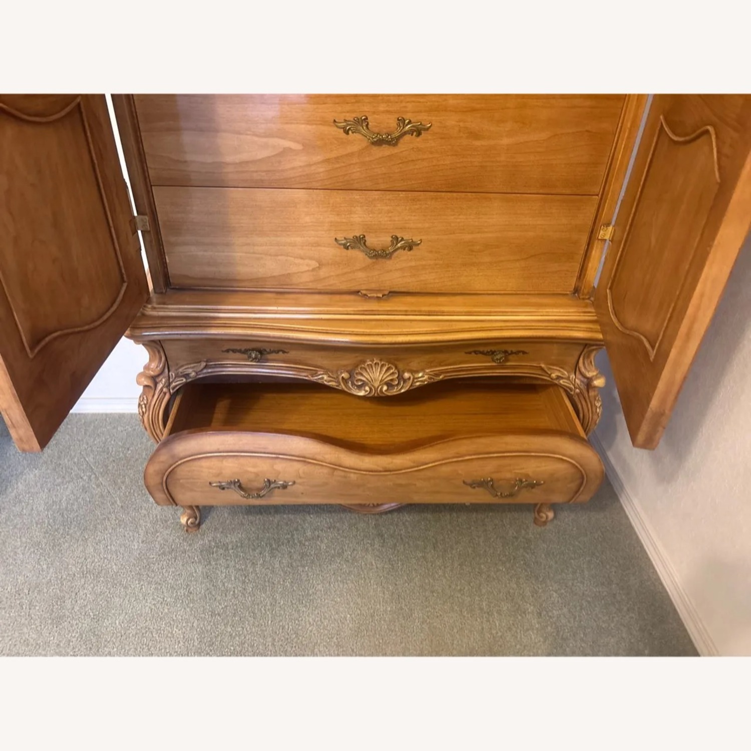 Louis XV French Provincial Amoire - image-5