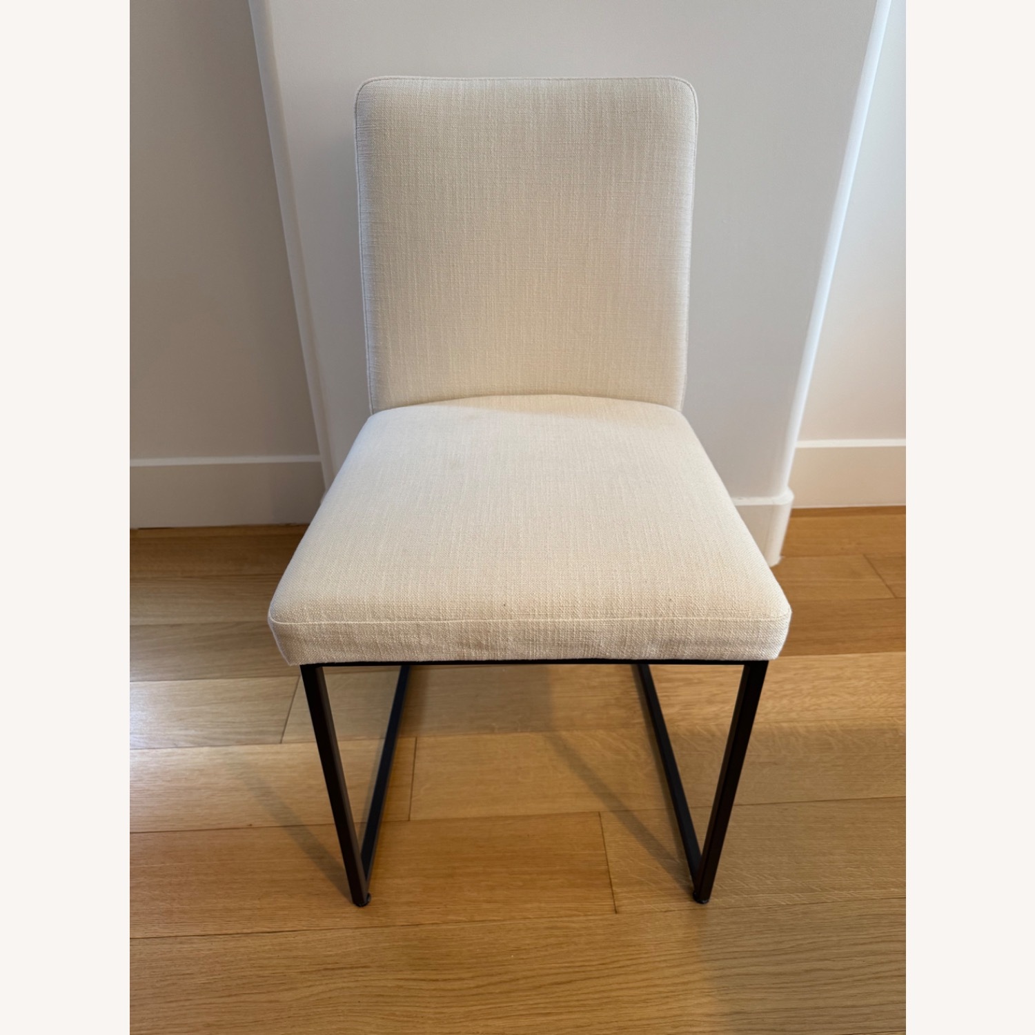 West Elm Natural Fabric Dining Chairs (set of 6) - image-6