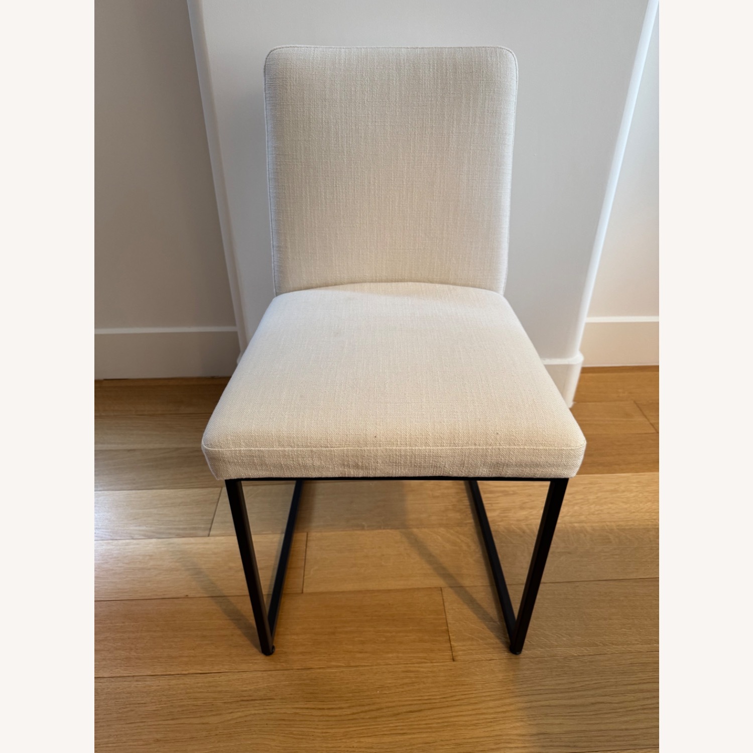 West Elm Natural Fabric Dining Chairs (set of 6) - image-7