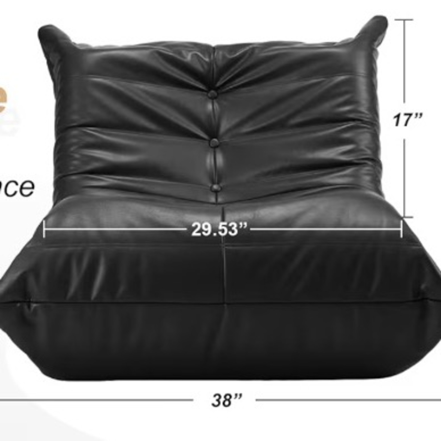 Black Toga Motivo Decor Accent Chair - image-2