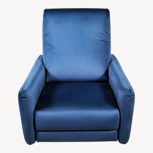 Used Blake Plush Velvet Swivel Manual Recliner for sale on AptDeco