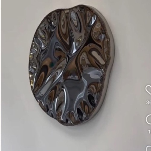 Used Piers Henry Splash Mirror Wall Chrome  for sale on AptDeco