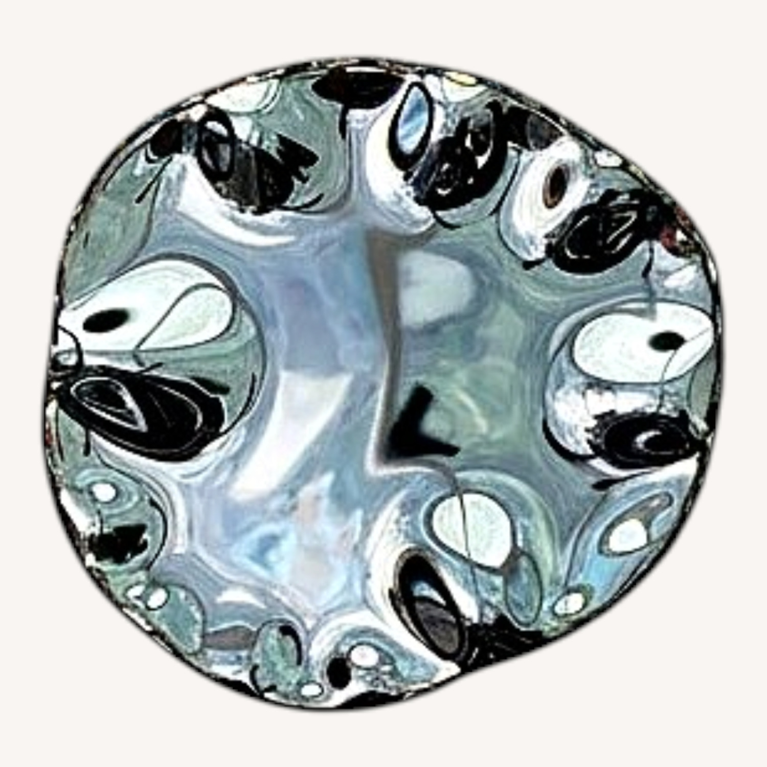 Piers Henry Splash Mirror Wall Chrome - image-0