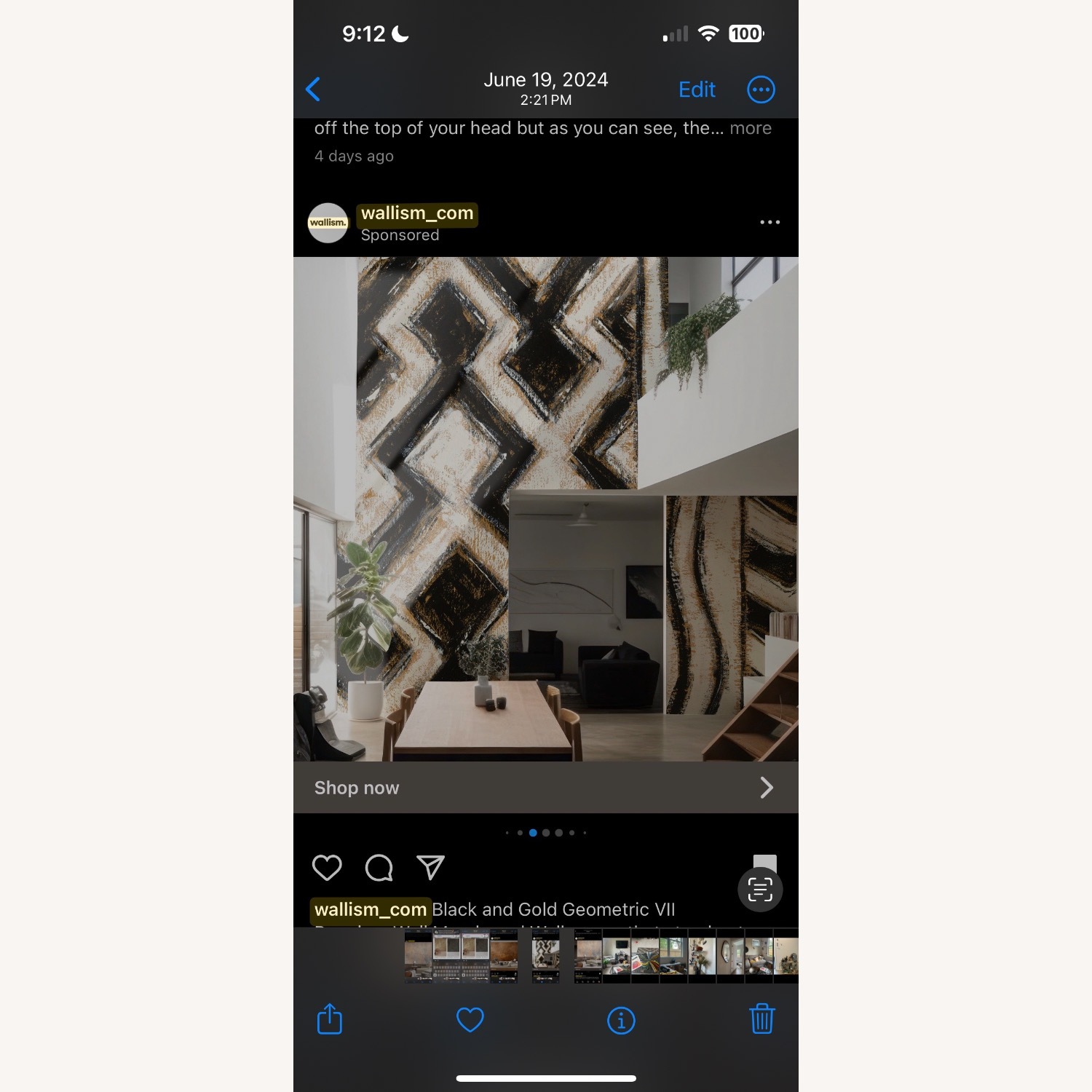 Wallism Geometric Authentic Wallpaper VIII - image-1