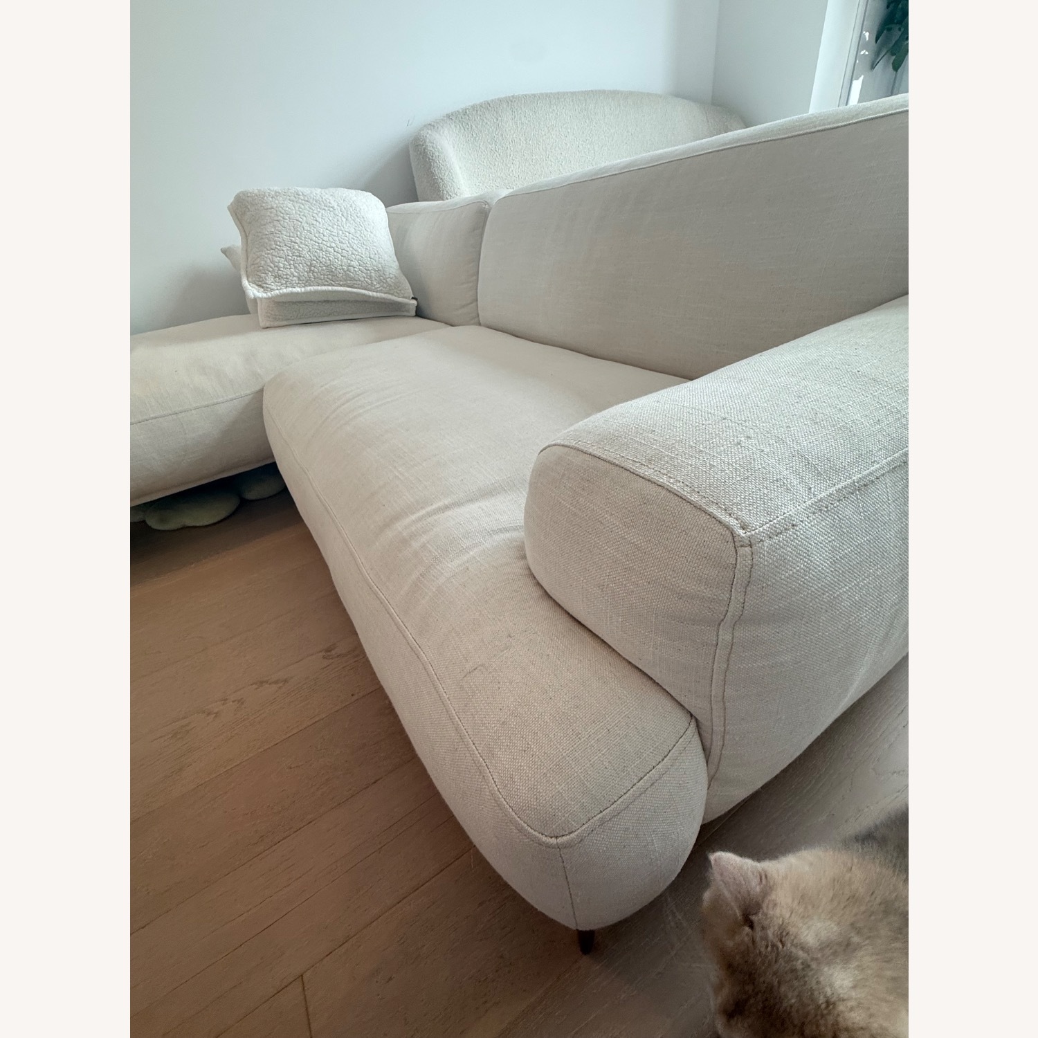 Article Abisko White Fabric 2 Piece Sectional - image-3