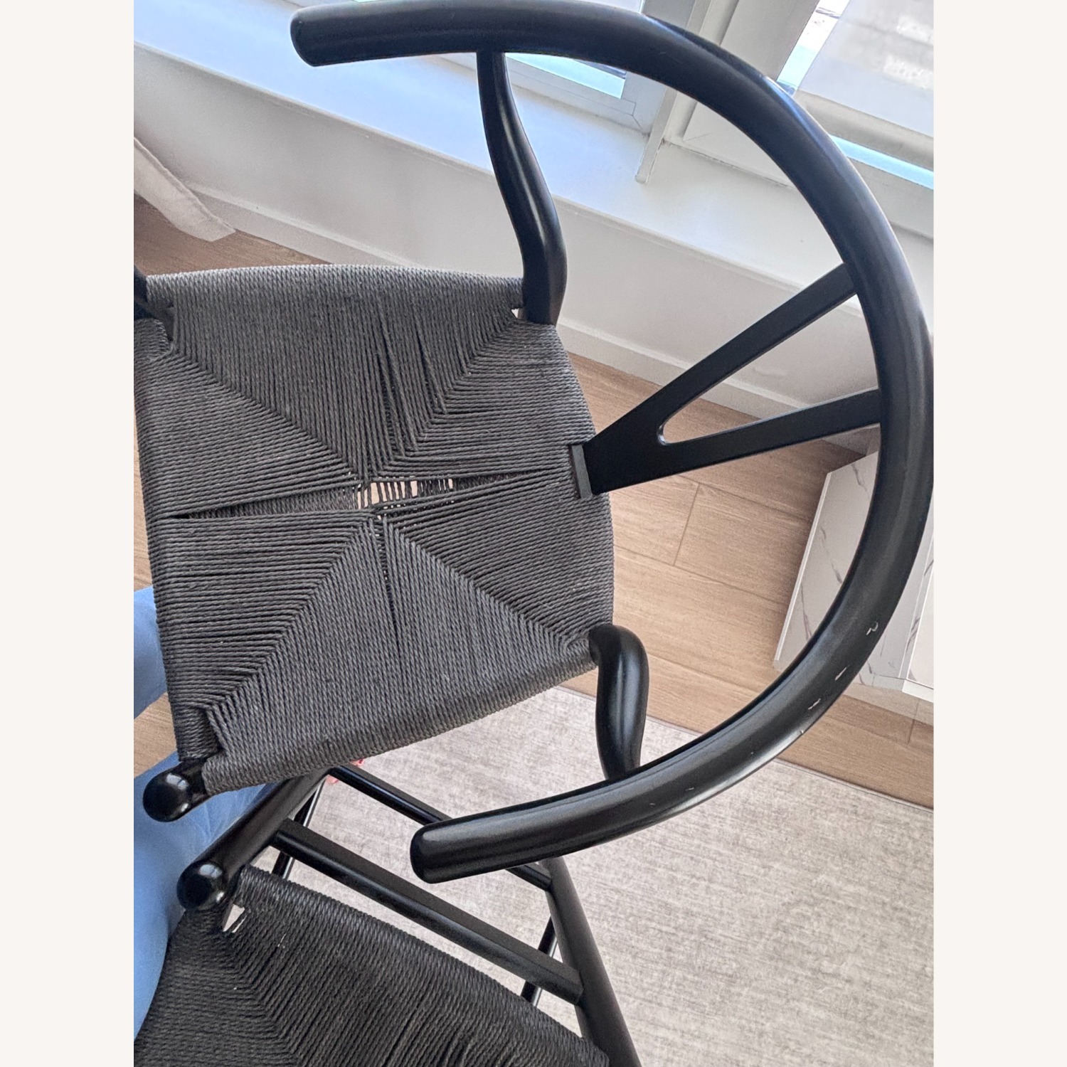 Black Wood Stools - image-4