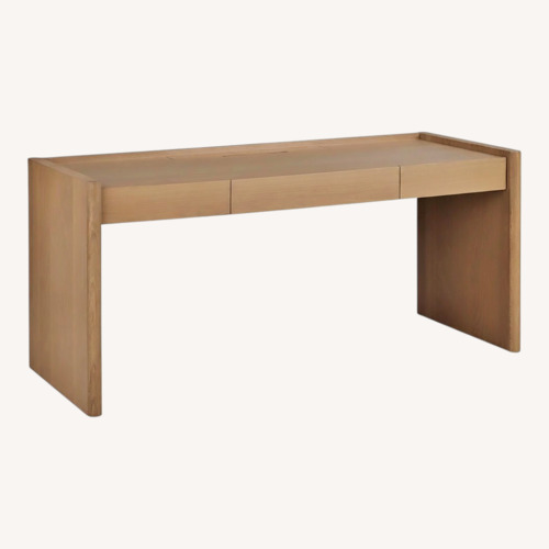 Used Article Torme Scandinavian White Oak Desk for sale on AptDeco