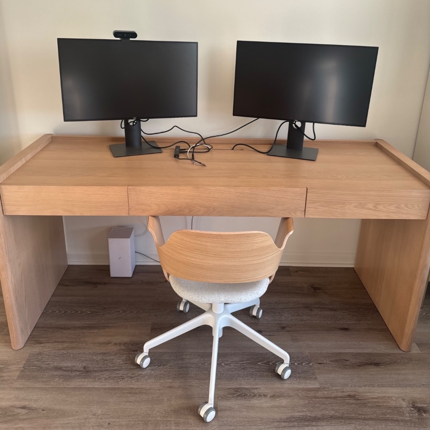 Article Torme Scandinavian White Oak Desk - image-5