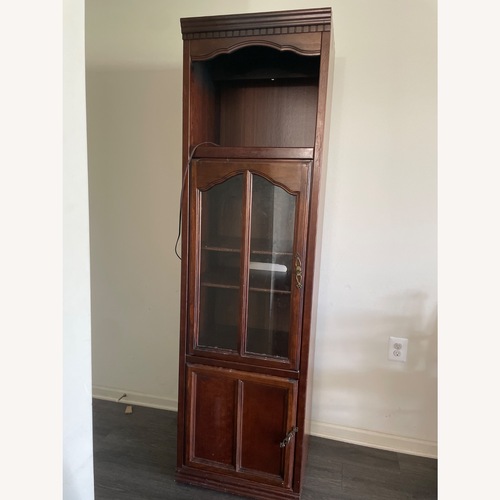 Used Oak Furniture West Curio Cabinet for sale on AptDeco