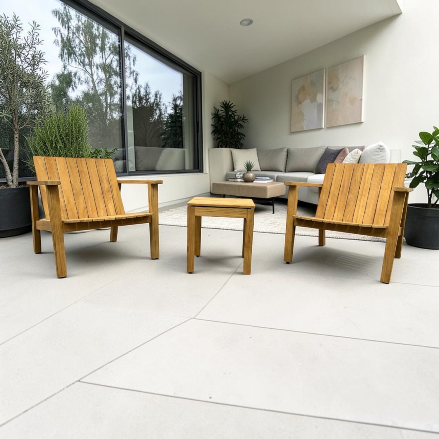 Neighbor Low Chair Teak Adirondack - image-1