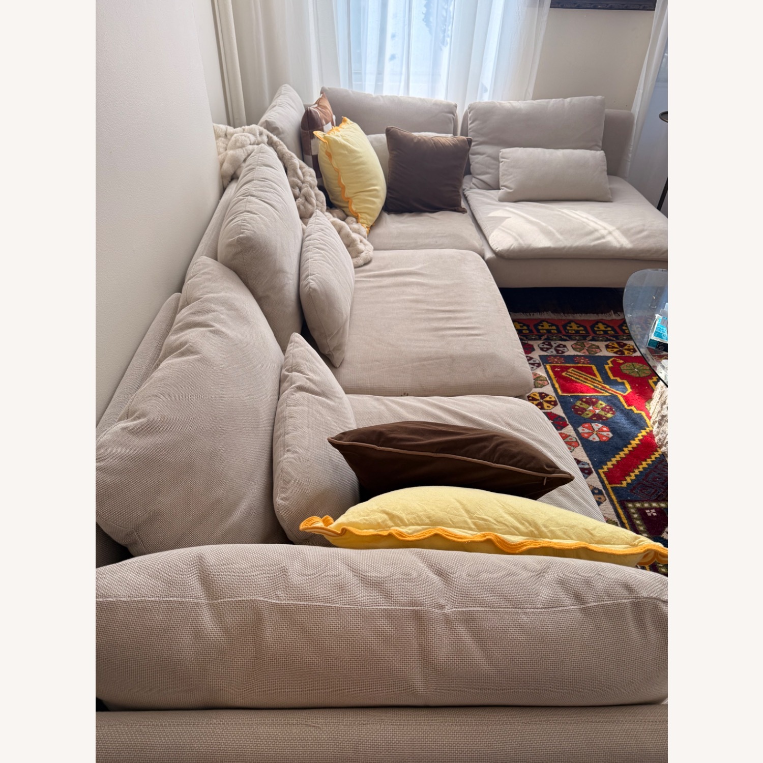 IKEA Soederhamn Natural Fabric 3+ Piece Sectional - image-1