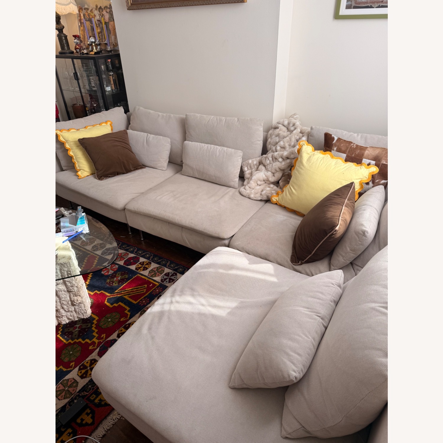IKEA Soederhamn Natural Fabric 3+ Piece Sectional - image-2