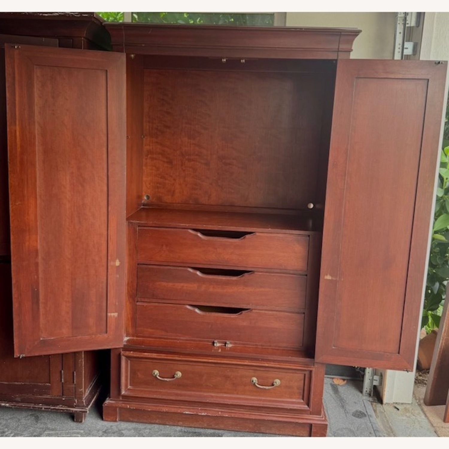 Dark Brown Wood Armoire by Vermont Tubbs  - image-3