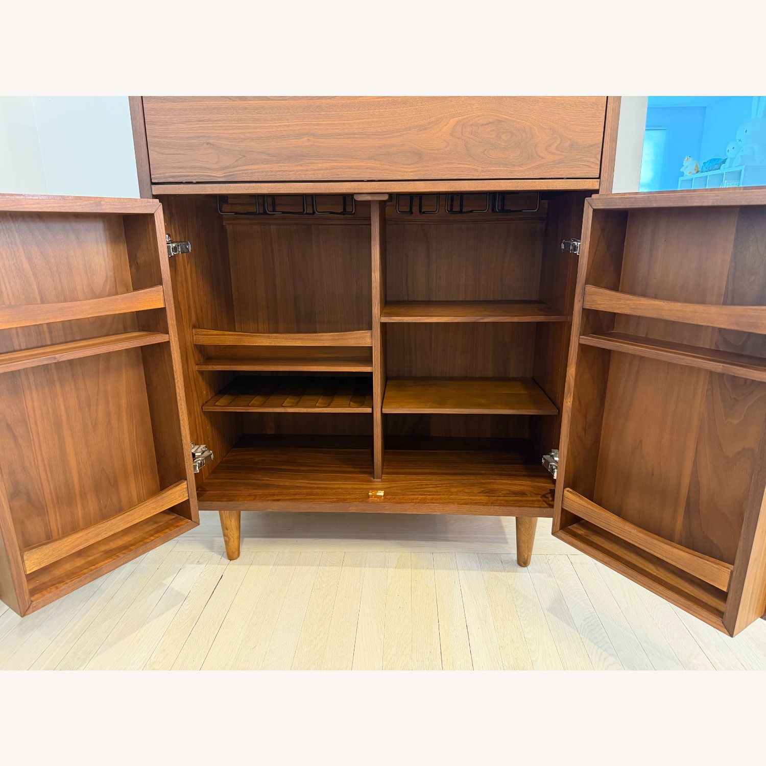 Crate & Barrel Tate Bar Cabinet - image-5