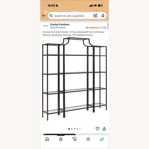 Used Crosley Aimee 3-Piece Etagere Set for sale on AptDeco