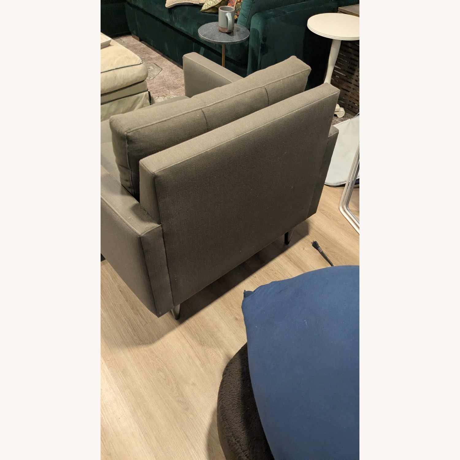 Crate & Barrel Petrie Dark Gray Fabric 3+ Seater Sofa - image-5