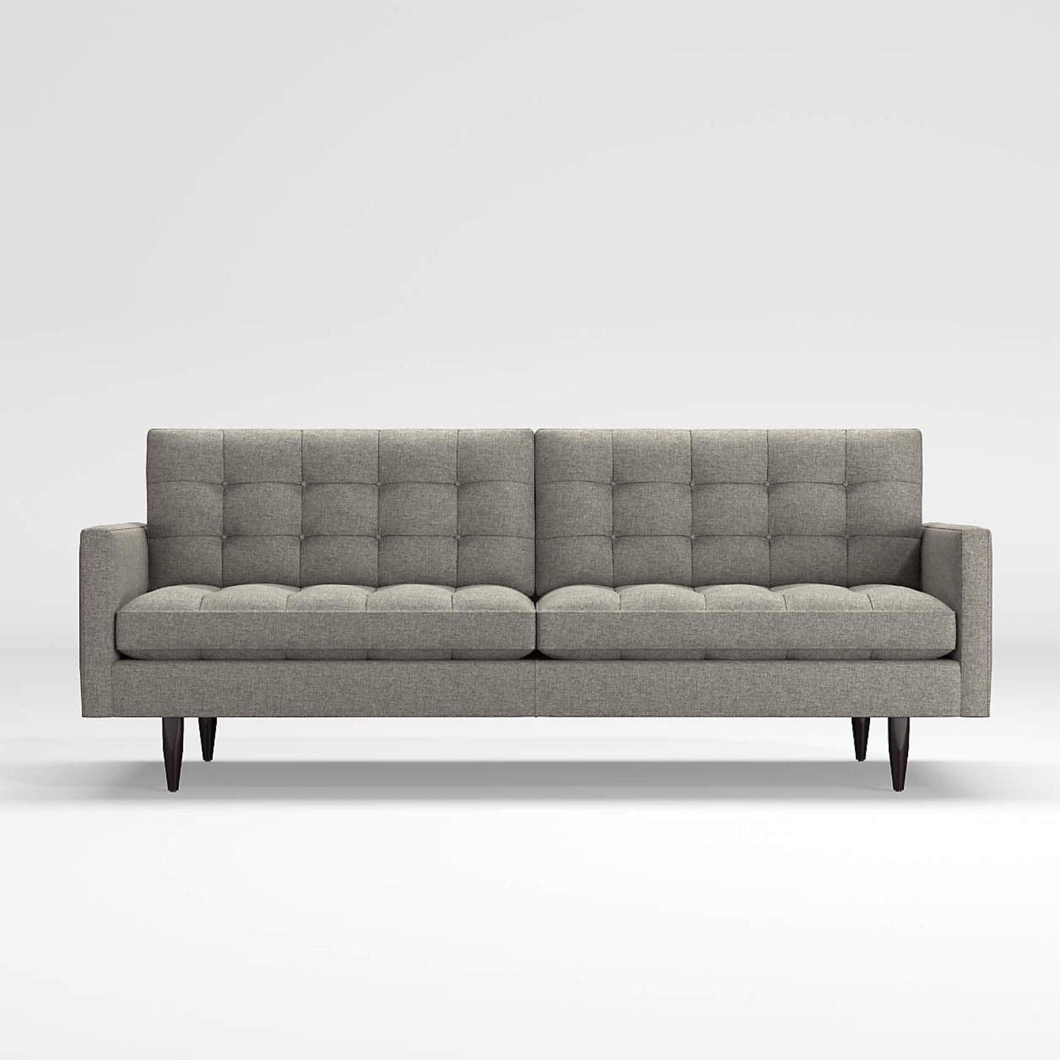Crate & Barrel Petrie Dark Gray Fabric 3+ Seater Sofa - image-7