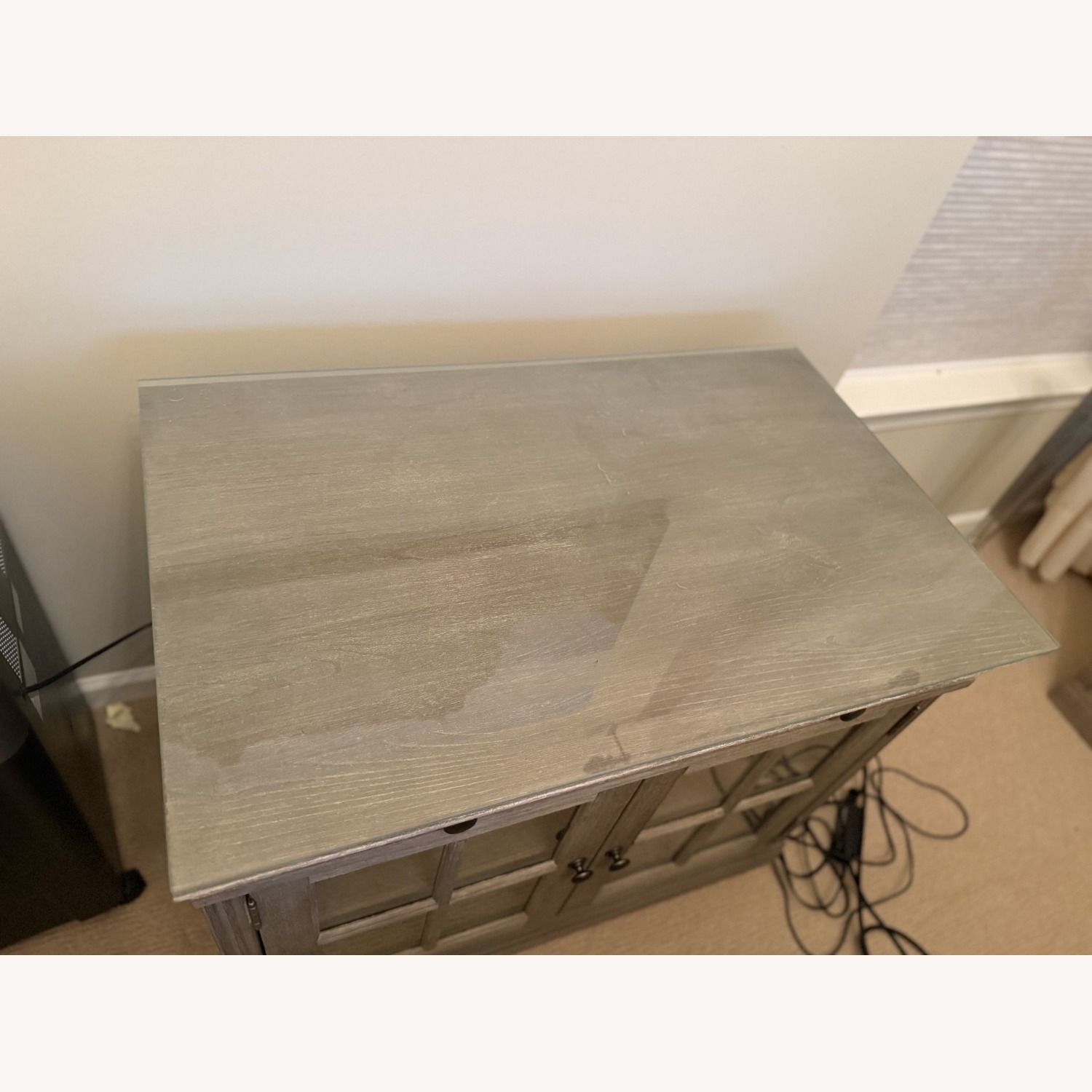 Pottery Barn Livingston Double Glass Door Cabinet (35") - image-4
