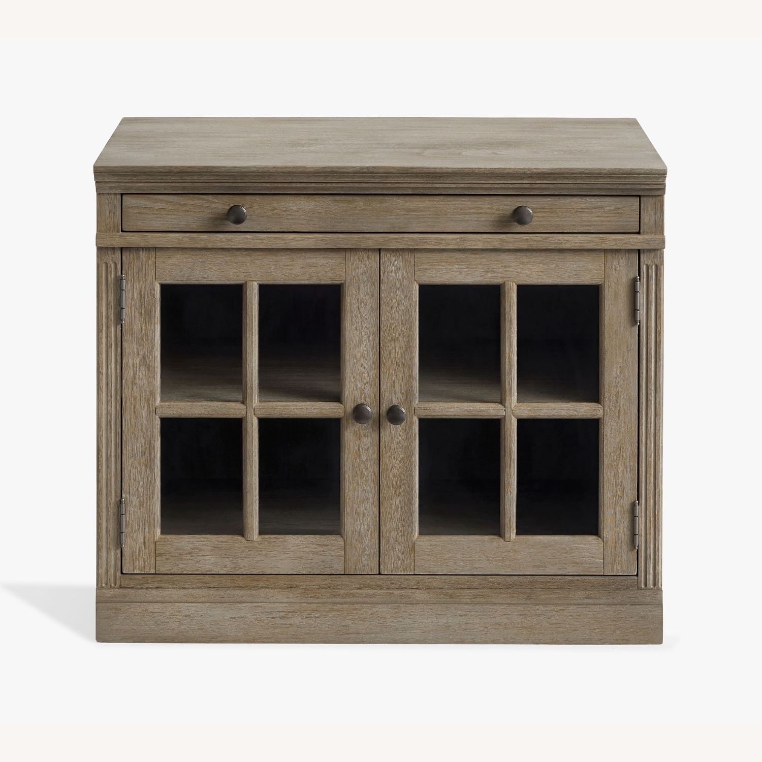 Pottery Barn Livingston Double Glass Door Cabinet (35") - image-5